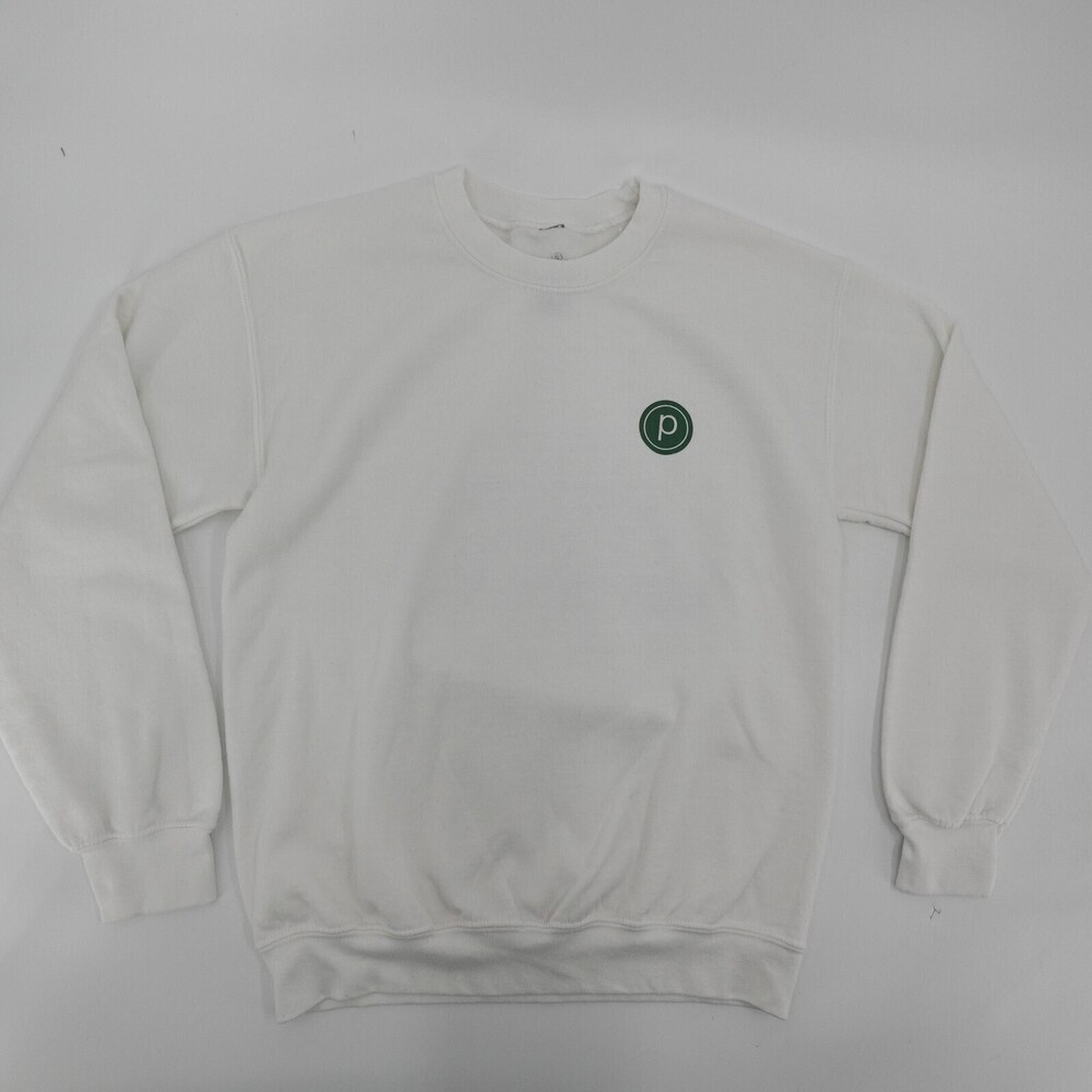 Pure Barre Sweatshirt Womens Small White Christmas Tree Empower Graphic - Picture 2 of 8
